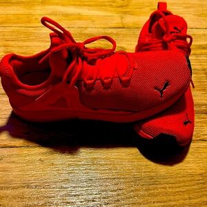 Red puma running sneakers as us8.5